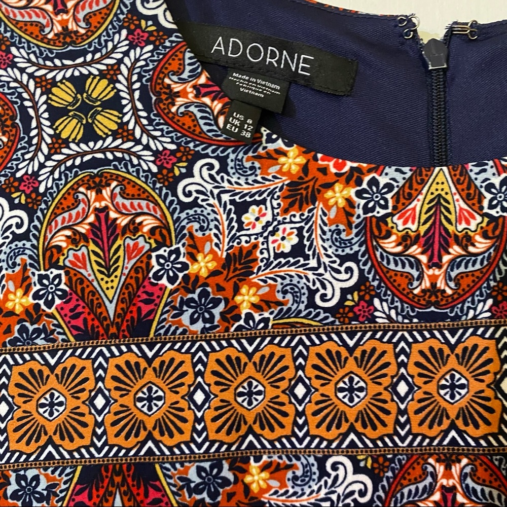 Adorne Robby Knit Dress Boho Print - Picture 7 of 7